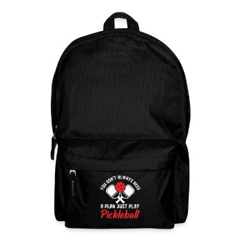 Lustiges Pickleball Geschenk - Rucksack - Schwarz - Vorne