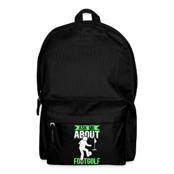 Footgolf Soccer Golf Player Footgolfer - Backpack - black - Front