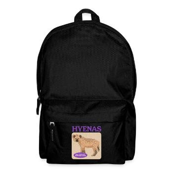 Hyène, hyène tachetée, cadeau de hyène - Sac à dos - noir - Devant