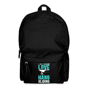 Hang Gliding Hanggliding Hängegleiter Geschenk - Rucksack - Schwarz - Vorne