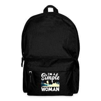 Funny Hiking Gift - Backpack - black - Front