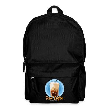 Eiskaffee Iced Coffee Kaffeeliebhaber Geschenk - Rucksack - Schwarz - Vorne