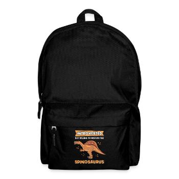 Spinosaurus Dino Dinosaur Dinos Gift - Backpack - black - Front