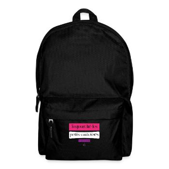 Annonce grossesse humoristique femme enceinte mère - Sac à dos - noir - Devant