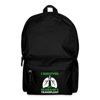 Lungentransplantation meines Mannes - Rucksack - Schwarz - Vorne
