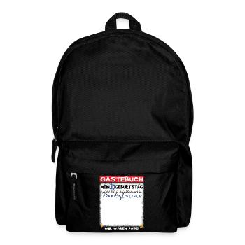30. Geburtstag Mann und Frau Gästebuch - Rucksack - Schwarz - Vorne