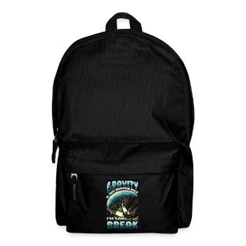 Skydiving Parachute Skydiving Paragliding - Backpack - black - Front