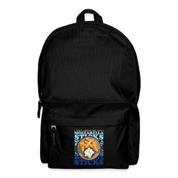 Mozzarella Sticks | Cheese Lover Cheese Gift - Backpack - black - Front