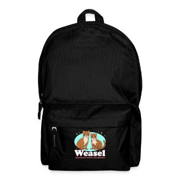 Weasel Cute Dwarf Weasel Mouse Weasel Gift - Backpack - black - Front