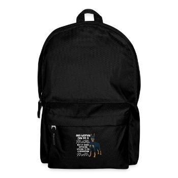Doberman Dog Dogs Pet Gift - Backpack - black - Front