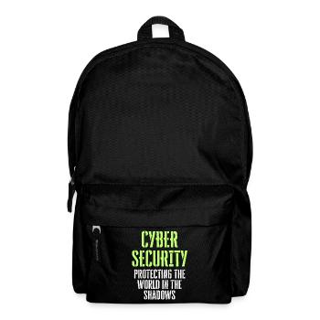 CYBER SECURITY Die Welt im Schatten schützen - Rucksack - Schwarz - Vorne