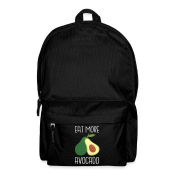Avocado Guacamole Vegan Geschenk - Rucksack - Schwarz - Vorne