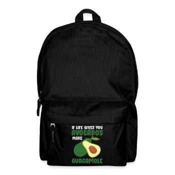 Avocado Guacamole Vegan Gift - Backpack - black - Front