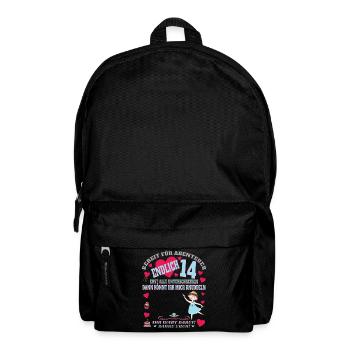 14th Birthday Girl & Boy Guestbook - Backpack - black - Front