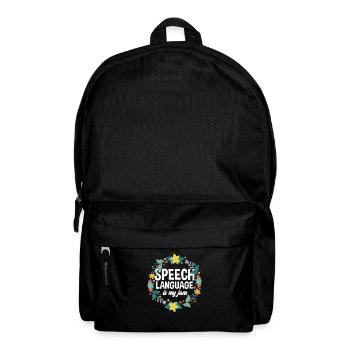 Speech therapist, speech therapist, speech therapist - Backpack - black - Front
