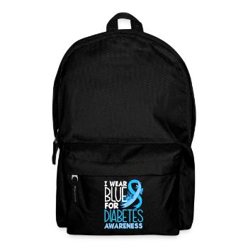 T1D Diabetes Typ 1 Diabetiker Geschenk - Rucksack - Schwarz - Vorne