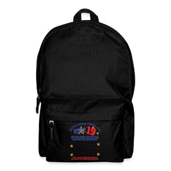 19th Birthday Man and Woman Guestbook - Backpack - black - Front
