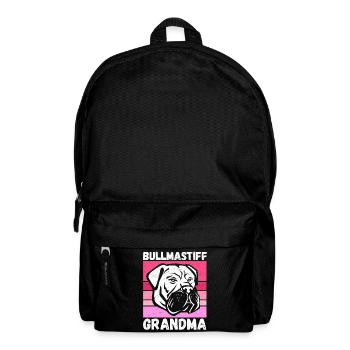 Bullmastiff Granny Dog Owner Gift - Backpack - black - Front