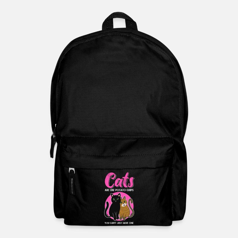 Katzen sind wie Katze Katzenbesitzer Geschenk - Rucksack - Schwarz