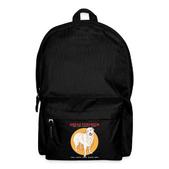 Chien de montagne des Pyrénées propriétaires de chiens chien cadeau - Sac à dos - noir - Devant