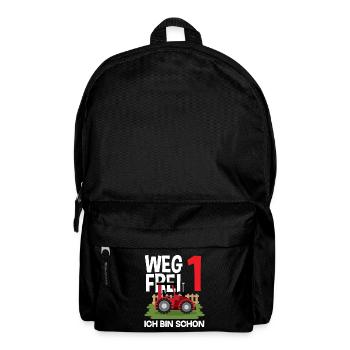 1er anniversaire tracteur 1 an chemise d’anniversaire - Sac à dos - noir - Devant