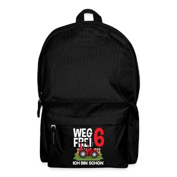 6e anniversaire tracteur 6 ans chemise d’anniversaire - Sac à dos - noir - Devant