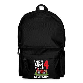 4e anniversaire tracteur 4 ans chemise d’anniversaire - Sac à dos - noir - Devant