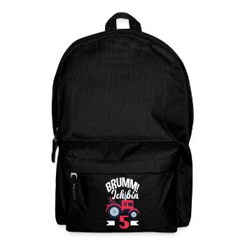 5. Geburtstag Traktor 5 Jahre Geburtstagsshirt - Rucksack - Schwarz - Vorne