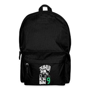 9. Geburtstag Traktor 9 Jahre Geburtstagsshirt - Rucksack - Schwarz - Vorne