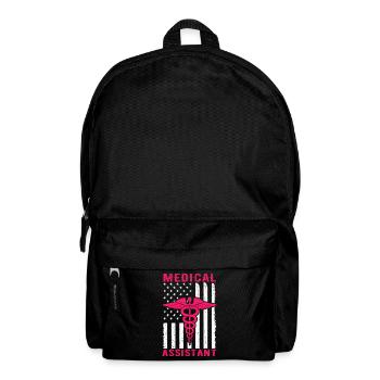 Medical Assistant American Flag Medical Assistant - Backpack - black - Front