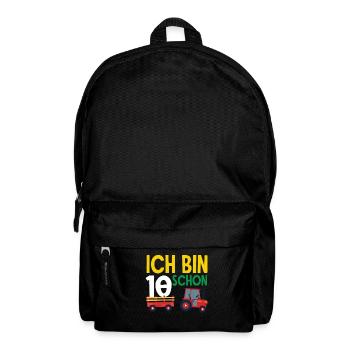 10e anniversaire tracteur 10 ans anniversaire chemise - Sac à dos - noir - Devant