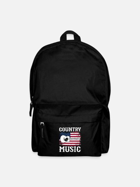 Cadeau de musique country country music - Sac à dos - noir