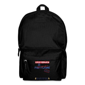 35. Geburtstag Mann und Frau Gästebuch - Rucksack - Schwarz - Vorne