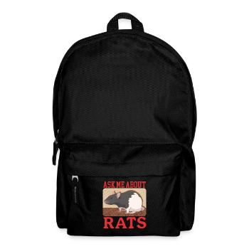 Rats, Rat Owner, Rat Lover Gift - Backpack - black - Front