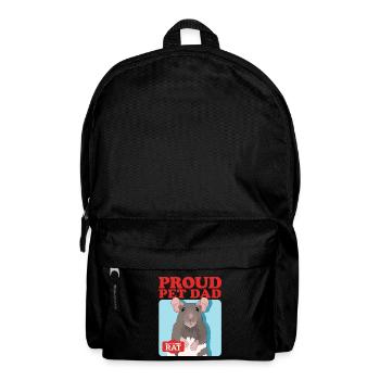Rats Dad Rat Owner Cute Rat Gift - Backpack - black - Front