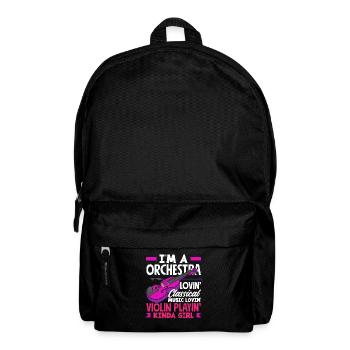 Geige Violine Geigenspieler Violinenspieler - Rucksack - Schwarz - Vorne