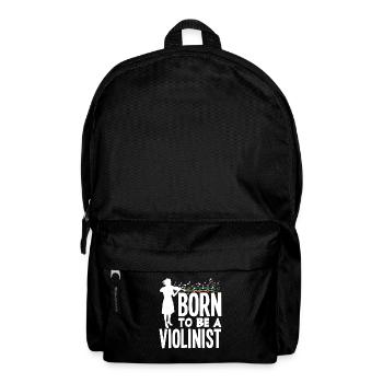 Geige Violine Geigenspieler Violinenspieler - Rucksack - Schwarz - Vorne