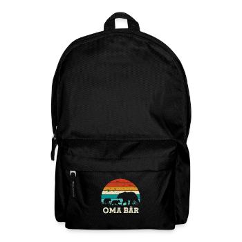 Grand-mère ours bébé fils cadeau fête des mères grand-mère ours - Sac à dos - noir - Devant