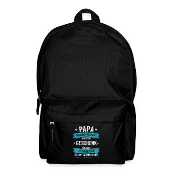 Le meilleur cadeau, c’est la fête des pères de papa - Sac à dos - noir - Devant