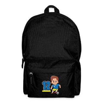 12. Geburtstag 12 Jahre Fußball Fußballspieler - Rucksack - Schwarz - Vorne