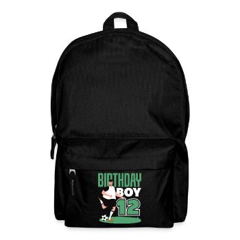 12th Birthday 12 Years Soccer Soccer Player - Backpack - black - Front