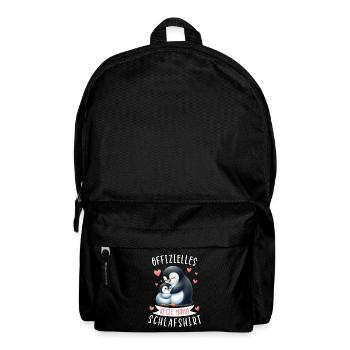 Official Best Mom Sleep Shirt Penguin - Backpack - black - Front