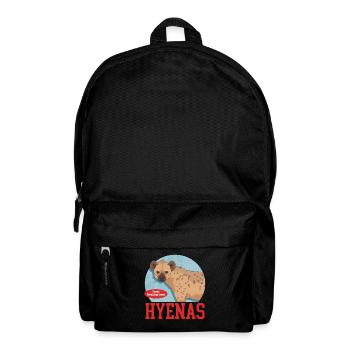 Hyène, hyène tachetée, cadeau de hyène - Sac à dos - noir - Devant