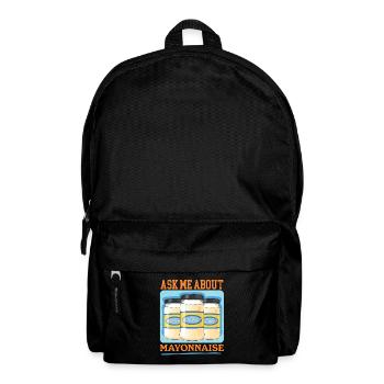 Mayonnaise Mayo Gift - Backpack - black - Front