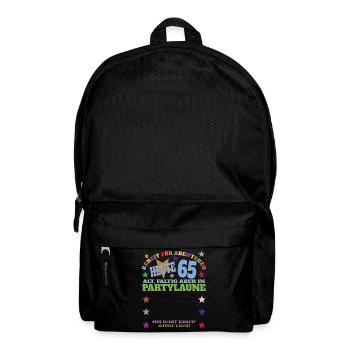 65th Birthday Man and Woman Guestbook - Backpack - black - Front