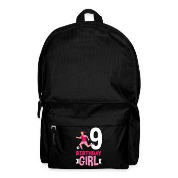 8. Geburtstag 8 Jahre Fußball Fußballspielerin - Rucksack - Schwarz - Vorne