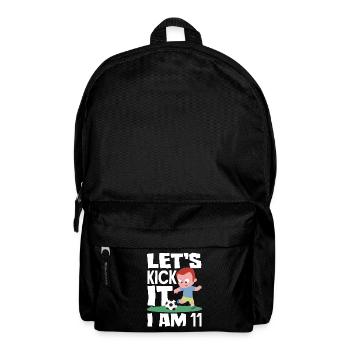 11e anniversaire 11 ans Joueur de football - Sac à dos - noir - Devant