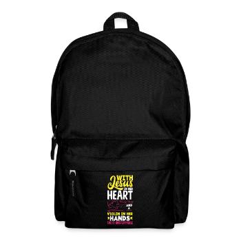 Violin Violin Violinist Violin Player - Backpack - black - Front