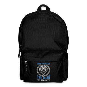 Leo - As soon as you hear the roar, it's too late - Backpack - black - Front