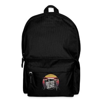 Ich zerstöre die Stille, den Humor, den Trommler - Rucksack - Schwarz - Vorne